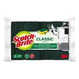 Klasszikus mosogatószivacsok körömvédelemmel -  3M Scotch Brite Classic Nail Saver Scrub Sponge, 2 db.