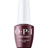 Félpermanens Vegán és Hemamentes Körömlakk - OPI Gel Color, árnyalata Complimentary Wine, 15 ml