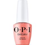 Félpermanens Vegán és Hemamentes Körömlakk -  OPI Gel Color, árnyalata Flex on the Beach, 15 ml