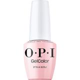 Félpermanens Vegán és Hemamentes Körömlakk - OPI Gel Color, árnyalata  It's a Girl!, 15 ml