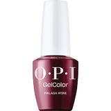 Félpermanens Vegán és Hemamentes Körömlakk - OPI Gel Color, árnyalata Malaga Wine, 15 ml