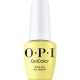 Félpermanens Vegán és Hemamentes Körömlakk - OPI Gel Color, árnyalata  Stay Out All Bright, 15 ml