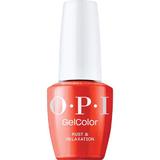 Félpermanens Vegán és Hemamentes Körömlakk - OPI Gel Color, árnyalata Rust & Relaxation, 15 ml