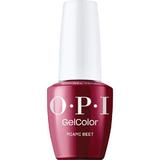  Félpermanens Vegán és Hemamentes Körömlakk  - OPI Gel Color árnyalata Miami Beet, 15 ml