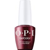 Félpermanens Vegán és Hemamentes Körömlakk - OPI Gel Color, árnyalata  I'm Not Really a Waitress™, 15 ml