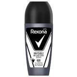 Izzadásgátló roll-on dezodor férfiaknak Cobalt - Rexona Men Invisible on Black + White Clothes 48h, 50 ml