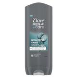 Férfi tusfürdő - Dove Men +Care Eucalyptus+Mint 24HR Nourishing Micromoisture Body, Face & Hair Wash, 400 ml