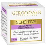 Ránctalanító  krém mély ráncokra  - Gerocossen Sensitive SPF 10, 50 ml