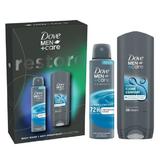 Ajándékcsomag Dove Men +Care Restore Collection - Tusfürdő Hydrating Clean Comfort Body, Face & Hair Wash, 250 ml + Dezodor Spray Advanced 72h Protection Clean Comfort, 150 ml