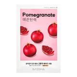 Szalvéta típusú arcmaszk gránátalma kivonattal - Missha Airy Fit Sheet Face Mask - Pomegranate, 19 g