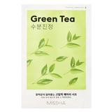 Szalvéta típusú arcmaszk zöld tea kivonattal - Missha Airy Fit Sheet Face Mask - Green Tea, 19 g