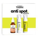 Hiperpigmentációs Folt Kezelő Készlet - Synergy Therm Cosmetics Anti Spot Treatment: Szérum Radiance, 30 ml + Arcszérum Flawless, 30 ml, + Szérum Revive Retinal, 30 ml