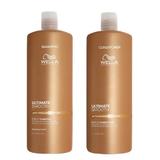 Hidratáló Csomag Száraz és Fénytelen Hajra Wella Professionals Ultimate Smooth: Sampon 1000 ml + Balzsam 1000 ml