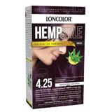 Tartós hajfesték ammóniával - Loncolor HempStyle, árnyalata 4.25 Lila Gesztenye, 1 csomag
