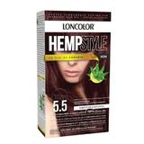 Tartós hajfesték ammóniával - Loncolor HempStyle, árnyalata 5.5  Gesztenye Mahagóni, 1 csomag