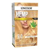 Tartós hajfesték ammóniával - Loncolor HempStyle, árnyalata 9.0 Világos Szőke, 1 csomag